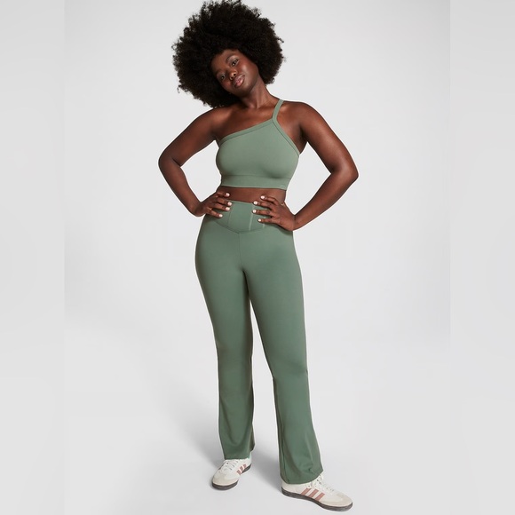 PINK Victorias Secret ultimate flare leggings fresh forest size small - Picture 1 of 3